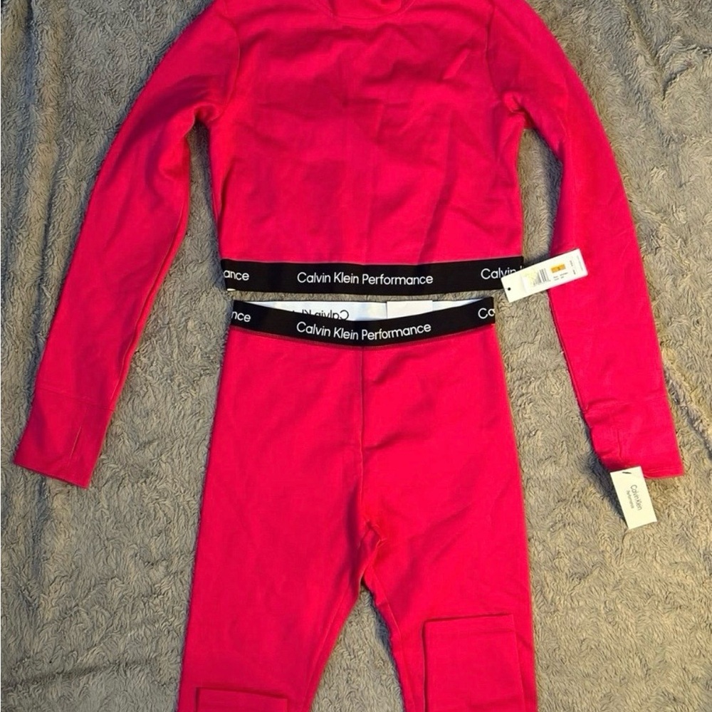 Calvin Klein Performance Vibrant Pink Activewear Set